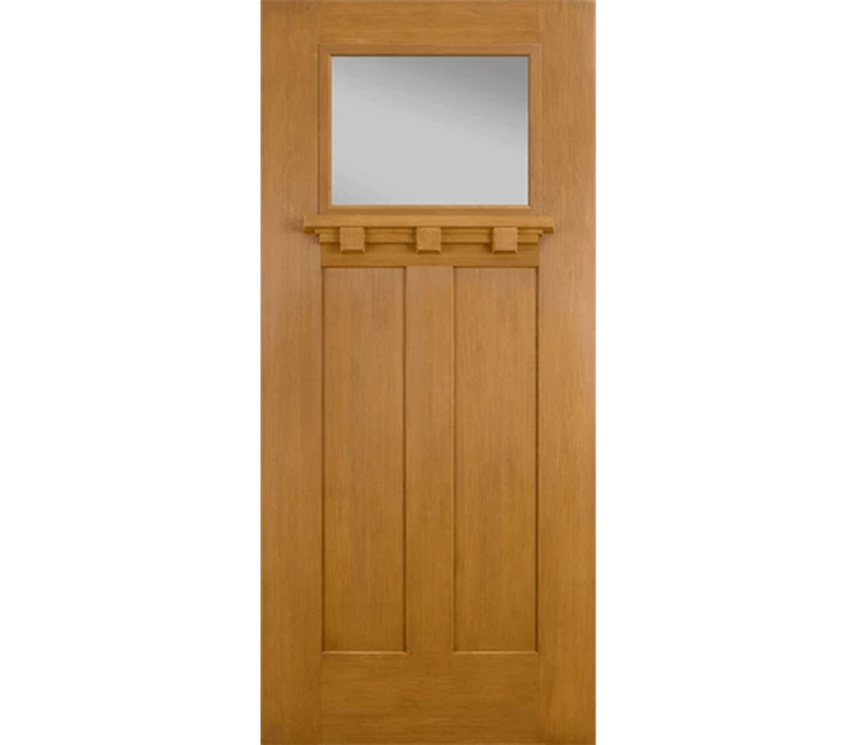 Manchester Craftsman Light Fiberglass Entry Door