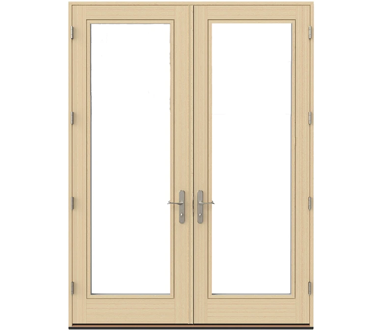 Manchester Pella Lifestyle Series Wood Double Hinged Patio Doors